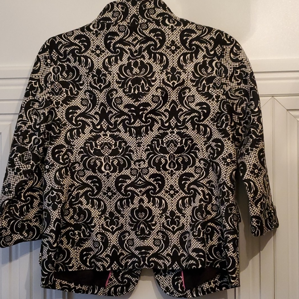 Talbots 4p Petite Jacket Damask Pattern, Classic … - image 7